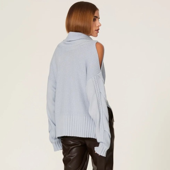 Jonathan Simkhai Blue Chloe Sweater - Picture 4 of 15